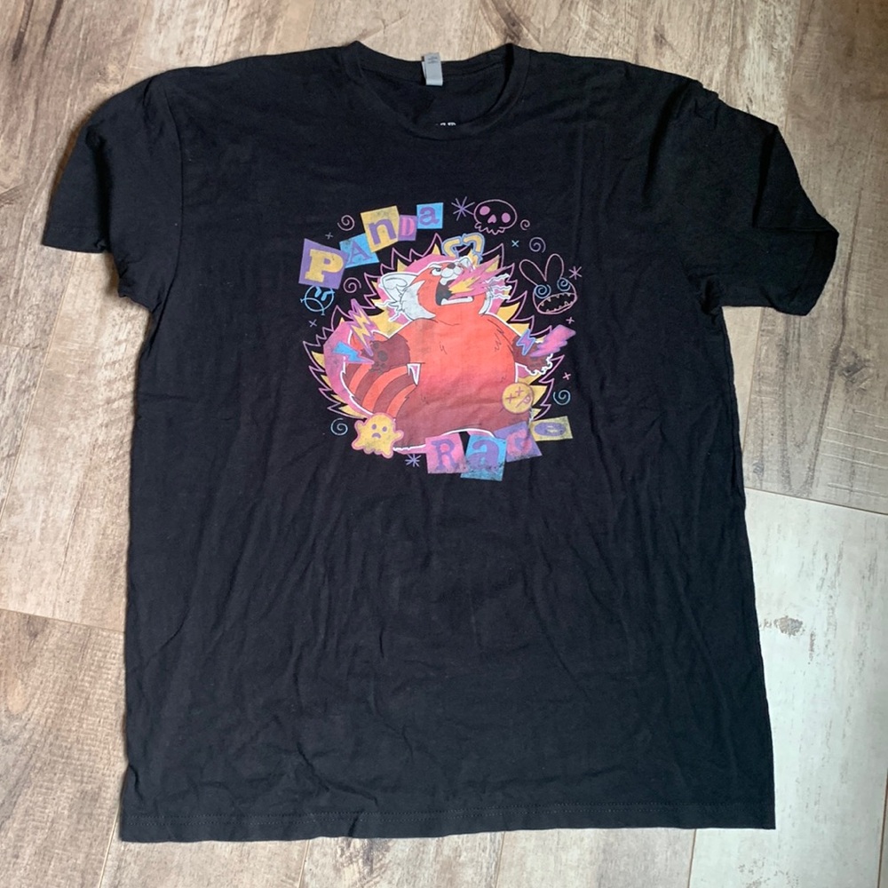 Turning Red Pixar Disney panda rage t shirt XL red panda